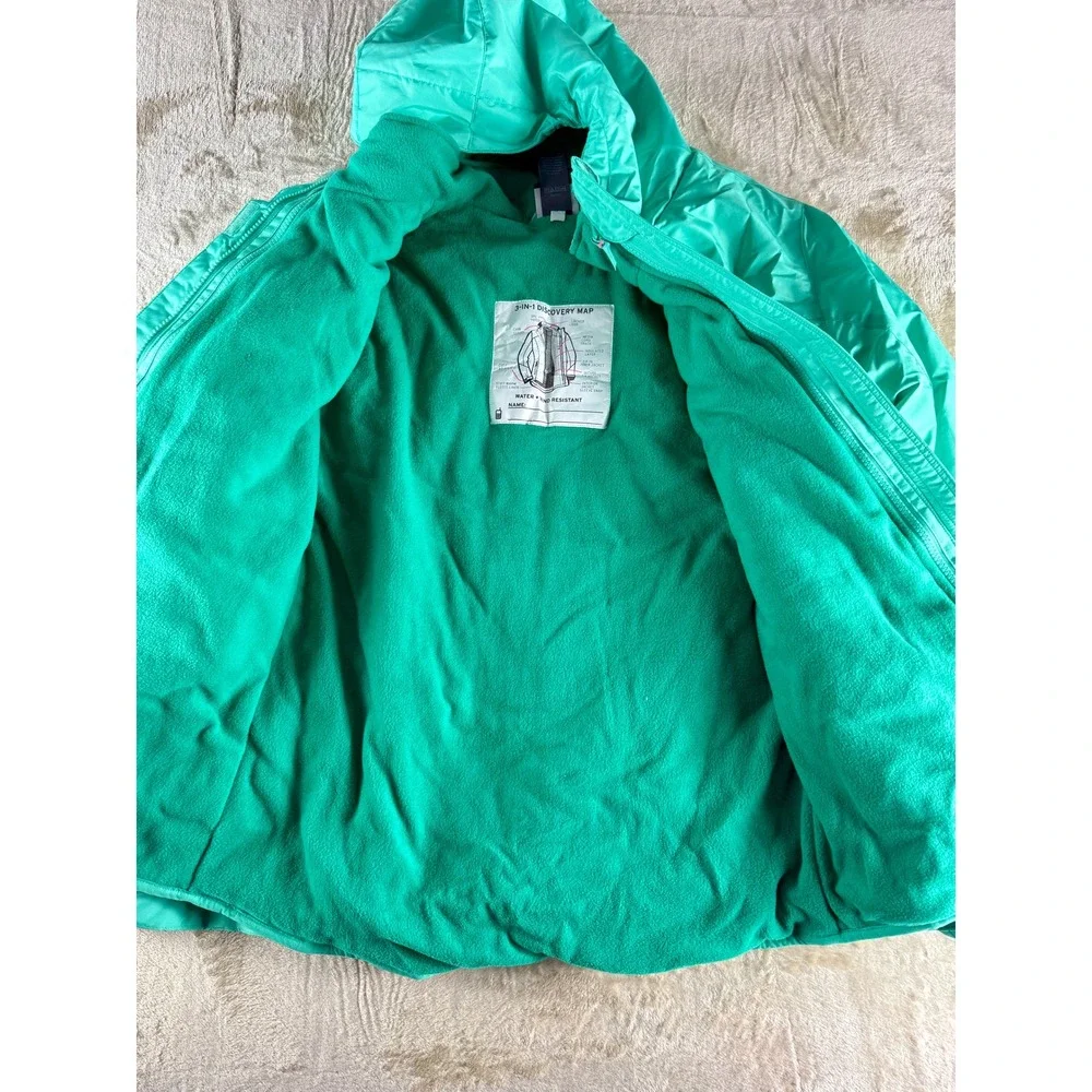 Champion Girls 3-in-1 Reversible System Winter Jacket Green‎ Hooded XL 14-16 NEW